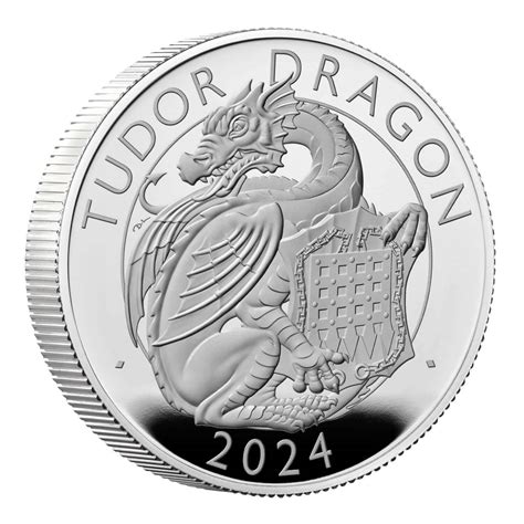 tudor dragon coin|10 oz silver dragon coin.